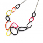 NOA [K0171] - disainerkaelakee 'Coloring' roosa kollane must mitmev&auml;rviline