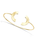 Les Tr&eacute;sors De Lily [Q6818] &ndash; vasardatud kullast &bdquo;Cl&eacute;opatra&rdquo; kullatud k&auml;ev&otilde;ru &ndash; 60 mm &ndash; 20x10 mm kuld