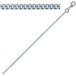 Les Tr&eacute;sors De Lily [Q9107] &ndash; h&otilde;bedane 'Maille Gourmette' h&otilde;bekett (roodiumiga kaetud) &ndash; 42 cm 1,2 mm h&otilde;be