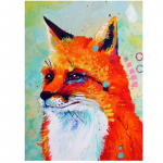 T&auml;ielik 5D-teemantmaaling multifilm Loom Fox Mosaiik Tikand Ristpistes Kodukaunistus K&auml;sitsi valmistatud 25x30cm