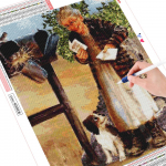 5D isetehtud teemantmaali maastik ristpistega t&auml;isnurksed puurikomplektid teemanttikandid 20X30CM