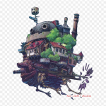 Howli liikuva lossi plakat Ghibli muuseum Calcifer rauast plaastrid riietele Aplikatsioonid Kleebised riietel Kuumustundlik kohandatud plaaster