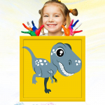 20x20cm K&auml;sitsi maalitud hobiarendus Laste maalimiskoolitus Numbrite j&auml;rgi &otilde;limaal lastele Laste joonistus 20x20cm no Frame