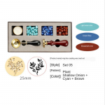 DIY templid Vaha pitseri karbi komplekt Eemaldatav templilusika komplekt Tihendushelmed &Uuml;mbrik Pulmapakend Kingitused Postkaart set 05