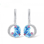 Suurep&auml;rased k&otilde;rvar&otilde;ngad naistele Sinised liblikas k&otilde;rvar&otilde;ngad Kolm liblikas emailiga maalitud k&otilde;rvar&otilde;ngad h&otilde;bedased naistele ehted j&otilde;ulukingid sinine