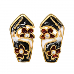 Moodsad k&otilde;rvar&otilde;ngad naistele Peen geomeetriline &otilde;&otilde;neslillega naiste k&otilde;rvar&otilde;ngad K&auml;sitsi valmistatud emailiga ehted Elegantne peokink parkkoor