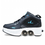 Deformatsioonijalatsid Invisible Four-Wheel Double-Row Dual-Use Spordijalatsid Rulluisud Laste Rulluisukingad 42