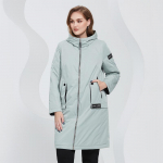 Jope Astrid &otilde;huke puuvillane pikk mantel k&uuml;ljetasku lukuga kapuutsiga soe tuulekindel vabaaja mantel 4XL