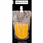 10 tk Peidetavad ja korduvkasutatavad alkoholikotid kolb P&uuml;stine tila Joogipakendite kotid Puuviljapiima mahlakott 500ml