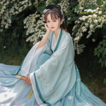 Hanfu naiste hiina traditsioonilise tikandiga lava tantsukleit Naiste haldjas Hanfu gradient sinine roheline naistele L& 3m skirt width roheline
