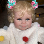 Bebe Reborn Doll 3D-v&auml;rviga veenidega nahk, 60 CM silikoonist beebim&auml;nguasi t&uuml;drukule naeratavale v&auml;ikelapsele, elutruu riidest kehaga Finished doll