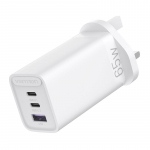 Vention GaN 65W USB C laadija Kiirlaadimine 4.0 3.0 QC4.0 QC PD3.0 PD USB-C Type C Kiire USB laadija iPhone 12 Pro Max Macbooki jaoks UK Plug valge