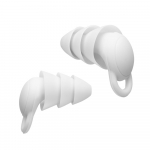 1 paar helikindlaid k&otilde;rvatroppe Sleeping Pehmest Silikoonist Magamisk&otilde;rvatropid M&uuml;ravastased K&otilde;rvatropid valge