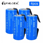 PALO 3,2 V 7200 mAh 32 700 LiFePO4 aku, 35 A pidev t&uuml;hjenemine, maksimaalselt 55 A suure v&otilde;imsusega aku isetegemise nikkellehed Flashligti jaoks sinine