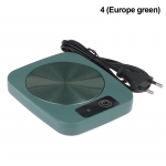 Reguleeritava temperatuuriga elektriline puuteplaadiga piim tee vesi kohvikruusi tassisoojendaja 4(EU220V green)