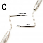 1 tk hambaravi periodontaalne sond koos skaalariga Dental Explorer Instrument Tool Dentist Endodontic Tool roostevabast terasest CPI sond 1 piece C-medium