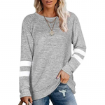 Kevadine pikkade varrukatega T-s&auml;rk vabaaja vabaaja T-s&auml;rk Splicing O-kaelusega tr&uuml;kitud mood naiste top riided naiste 18189 S roheline