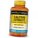 Kaltsiumtsitraat pluss D3-vitamiin, Mason Natural 60 kapslit (36529014) 60caplets
