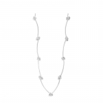 Originaalne Ins Design S925 Sterling Silver kaelakee K&auml;sitsi valmistatud &otilde;mmeldud &uuml;mmarguse helmega kaelakee Isiksus K&otilde;ik rangluu kett Naine