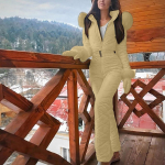 (SU)Naiste mood vabaaja paks kuuma lumelaua suusakost&uuml;&uuml;m v&auml;litingimustes lukuga suusakost&uuml;&uuml;m XL sinine