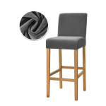 Velvet kangast baaritooli kate Elastne k&otilde;rge taburet tooli kaitse istme&uuml;mbris hotelli banketi pulmapeo s&ouml;&ouml;gitoa jaoks 1 Piece