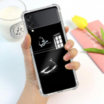 Araabia Koraani Islami Moslemi Luksuslik &uuml;mbris Samsung Galaxy Z Flip 3 4 5g Funda Z Flip3 Clear PC K&otilde;va seljaga telefon Coque Shell Samsung Z Flip 5G