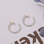 925 Sterling Silver Lihtsad Mini Square K&otilde;rvar&otilde;ngad Naiselikud k&otilde;rvar&otilde;ngad