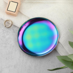 Metallist dekoratiivalused 10 cm &uuml;mmargused roostevabast terasest plaadid vaakumkattega kulla-/h&otilde;bedane/v&auml;rvilised ehtealused kirjutuslaud