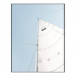 Minimalistlik ookeanipaat Nautical Horizon Sail Wall Art Sky Yacht Decor Plakatid L&otilde;uendimaaling ja Prindid Pildid Kodukaunistus 21X30cm No Frame