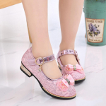 Lastele Imikutele Lastele T&uuml;drukutele Bowknot Pearl Lace Crytal &uuml;ksikud printsessi kingad 28 kuld