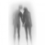 Must valge Seksikad mehed Naised Varjud Abstraktsed L&otilde;uend Pop Mood Plakatid Kaasaegsed maalid Pildid Magamistuba Elutuba Vannituba Kodukaunistuse seinamaaling 20x30cm No Frame tumesinine v&auml;rv