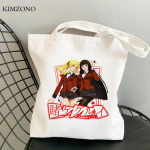 Kakegurui ostukott puuvillane shopper bolso k&auml;ekott &ouml;ko bolsa kott džuudist v&otilde;rk kott 24*26cm