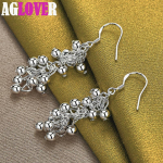 925 Sterling Silver Silver Grape Bead Ball K&otilde;rvar&otilde;ngad Ehted