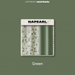 1 TK NAPEARL 70-85% pimendav kardin Prantsuse romantilises stiilis splice disain kardinad Roosiga tr&uuml;kitud aknakatted elutoa magamistoa sisekujunduseks W200cm x L260cm roheline