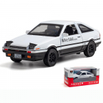 1/32 Scale Toyota AE86 Initial D mudelauto, tsingisulamist tagasit&otilde;mmatav m&auml;nguauto heli ja valgusega lastele poisile t&uuml;drukule kingitus 15.5x7x6cm