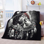 India Girl Hunter p&otilde;lisrahvaste kultuuri tekk Kerge hubane pehme soe tekk tekk voodikate diivanvoodile kodukink 75x90cm