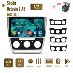 2 Din Android autoraadio Skoda Octavia 2007-2014 auto multimeedia videopleier Navigatsioon GPS WIFI 1+16GB