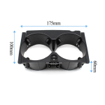 Auto keskkonsooli k&auml;etoe veejoogitopsi hoidiku trimmi vahetus Mercedes Benz E klass W212 E200 E260 E300 E320 E350 jaoks Black 1PC black