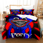 kemila 3D Huggy wuggy tekikott koos padjap&uuml;&uuml;riga, kaheinimesevoodi, kaheinimesevoodi, suur kuninganna voodiriided, voodipesu US Twin 173x218