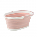 Kokkupandav &auml;mber autopesula v&auml;lik&auml;mping kalap&uuml;&uuml;k panipaik ovaalne vannitoak&ouml;&ouml;gi &auml;mber roosa
