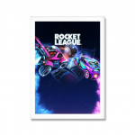 Rocket League M&auml;ng Plakatitoa sisustus Videom&auml;ng Neoonautoprindid Seinakunst Moodne poistetuba Elutuba Kodukaunistus L&otilde;uendimaal 50X70cm No Frame