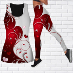 S&uuml;damekujuline lillemustriga joogariietus naistele Mood Treening Retuusid Fitness Sport Vabaaja joogap&uuml;ksid XS