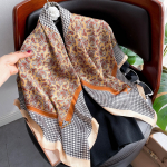 Kvaliteetsed luksuslikud siidist sallid peapael Sallid kaelasall naistele kett siidist sall naiste dekoratiivne sall 90-90cm