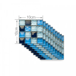 Mosaiikkleebised loomingulised plaatide kleebised kodukaunistus DIY veekindlad seinakleebised p&otilde;randakleebised 10*10cm(10Pcs)
