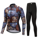 Jalgratta kampsunid Jalgrattar&otilde;ivaste komplekt Meeste/naiste pikkade varrukatega rattariiete &uuml;likond S