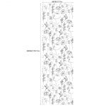 Minimalistlik n&auml;o lillejoontega elutuba magamistoa esik kaunistav veekindel isekleepuv tapeet (45cm*300cm) RW282