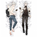 60x180cm Anime Mystic Messenger Yoosung 707 Lucie Zen Dakimakura &uuml;mbris Kahepoolne 3D Prinditud voodipesu kallistav keha padjakatted kingitus 40x120cm Peach Skin