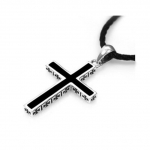 Black Cross Ripats Kaelakee Meestele Choker Aksessuaarid Mood Meeste H&otilde;bedane 925 Kaelakeed Ehted Kaelakee Naistele