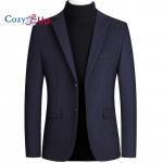 Cozy Up Meeste villasegune bleiser jakk Houndstooth &uuml;likond bleiser s&auml;lguga rev&auml;&auml;riga 2 n&ouml;&ouml;biga 4XL