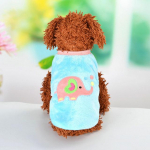 Lemmikkass Merisea riided V&auml;ikesed loomad J&auml;nes, soe vest hubane T-s&auml;rk tuhkrule j&auml;nku kassipojale Chihuahua vasts&uuml;ndinud mopsi koera kost&uuml;&uuml;m XS sinine